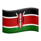 flag: Kenya για την πλατφόρμα Apple
