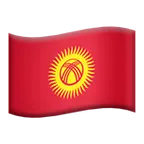 flag: Kyrgyzstan für Apple Plattform