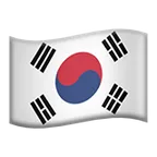 flag: South Korea för Apple-plattform