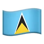 Apple प्लेटफ़ॉर्म के लिए flag: St. Lucia