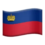 Apple platformon a(z) flag: Liechtenstein képe