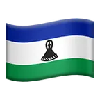 flag: Lesotho para a plataforma Apple