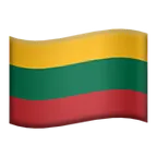 flag: Lithuania para la plataforma Apple