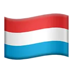 flag: Luxembourg for Apple platform