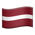 flag: Latvia لمنصة Apple