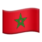 flag: Morocco для платформи Apple
