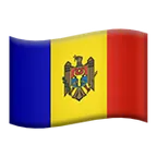flag: Moldova för Apple-plattform