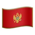 flag: Montenegro for Apple platform