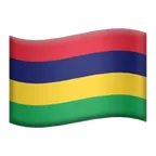flag: Mauritius för Apple-plattform