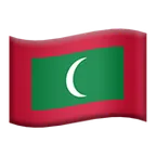 flag: Maldives para a plataforma Apple