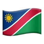flag: Namibia para la plataforma Apple