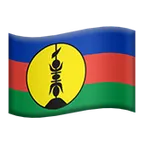 flag: New Caledonia voor Apple platform