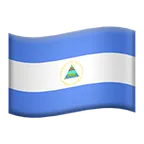 flag: Nicaragua für Apple Plattform
