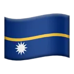 flag: Nauru για την πλατφόρμα Apple
