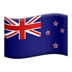 flag: New Zealand pentru platforma Apple