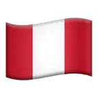 flag: Peru для платформи Apple