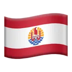 Apple platformon a(z) flag: French Polynesia képe
