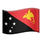 flag: Papua New Guinea för Apple-plattform