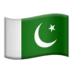 flag: Pakistan för Apple-plattform