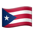 flag: Puerto Rico för Apple-plattform