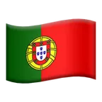 flag: Portugal för Apple-plattform