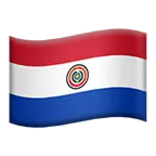 flag: Paraguay για την πλατφόρμα Apple