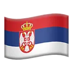 flag: Serbia för Apple-plattform