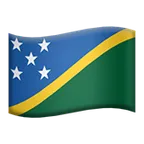 flag: Solomon Islands alustalla Apple