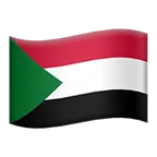 flag: Sudan för Apple-plattform