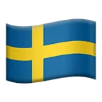 flag: Sweden لمنصة Apple
