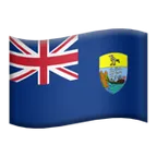 flag: St. Helena för Apple-plattform