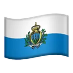 Appleプラットフォームのflag: San Marino