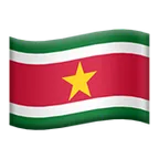flag: Suriname для платформи Apple
