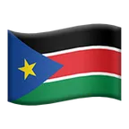 Apple प्लेटफ़ॉर्म के लिए flag: South Sudan