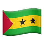 Apple platformon a(z) flag: São Tomé & Príncipe képe