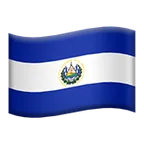 Apple प्लेटफ़ॉर्म के लिए flag: El Salvador