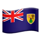flag: Turks & Caicos Islands สำหรับแพลตฟอร์ม Apple