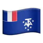 flag: French Southern Territories voor Apple platform