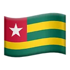 flag: Togo för Apple-plattform
