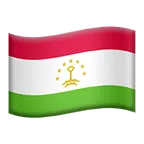 flag: Tajikistan per la piattaforma Apple