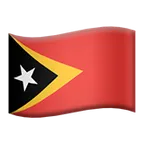 flag: Timor-Leste alustalla Apple