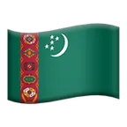 flag: Turkmenistan voor Apple platform