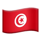 flag: Tunisia para la plataforma Apple