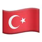 flag: Türkiye untuk platform Apple