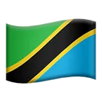 flag: Tanzania for Apple-plattformen