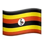Apple platformon a(z) flag: Uganda képe