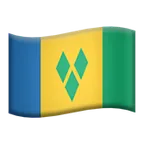 Apple platformon a(z) flag: St. Vincent & Grenadines képe