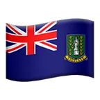 flag: British Virgin Islands för Apple-plattform