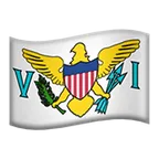 flag: U.S. Virgin Islands för Apple-plattform