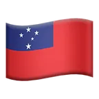 Apple প্ল্যাটফর্মে জন্য flag: Samoa